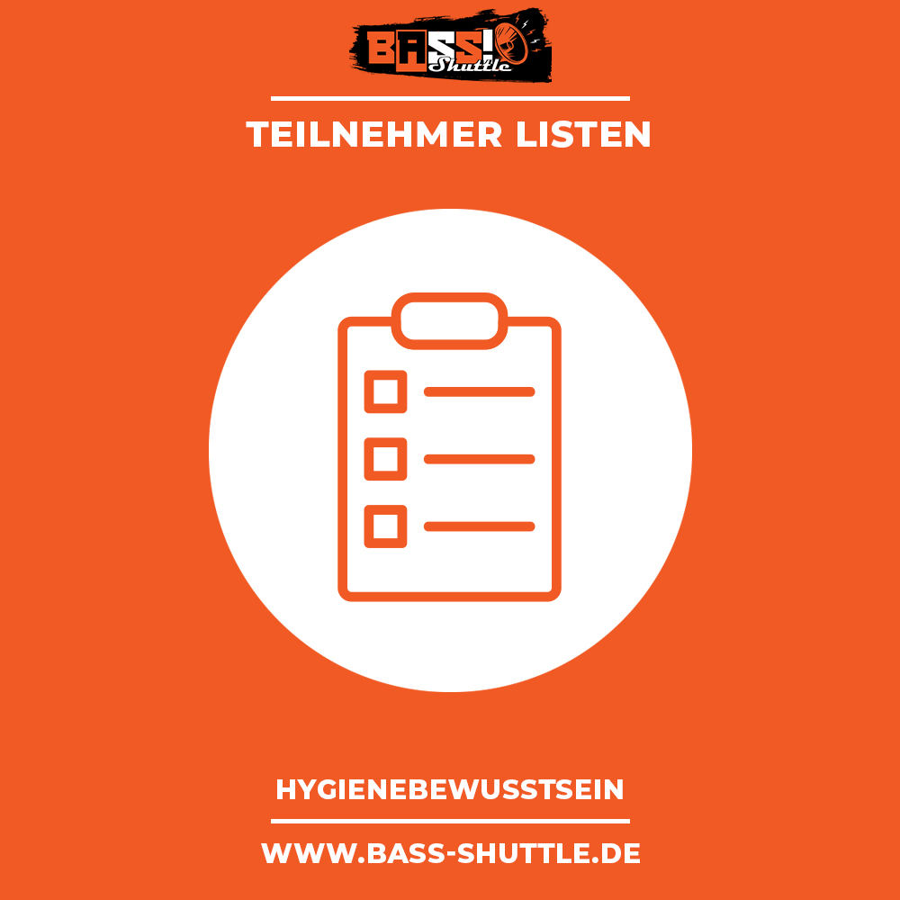 Bass Shuttle Partybus - Hygienestandards