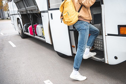 Mitnahme von Gepäck im Bus Mitnahme von Gepäck im Bus